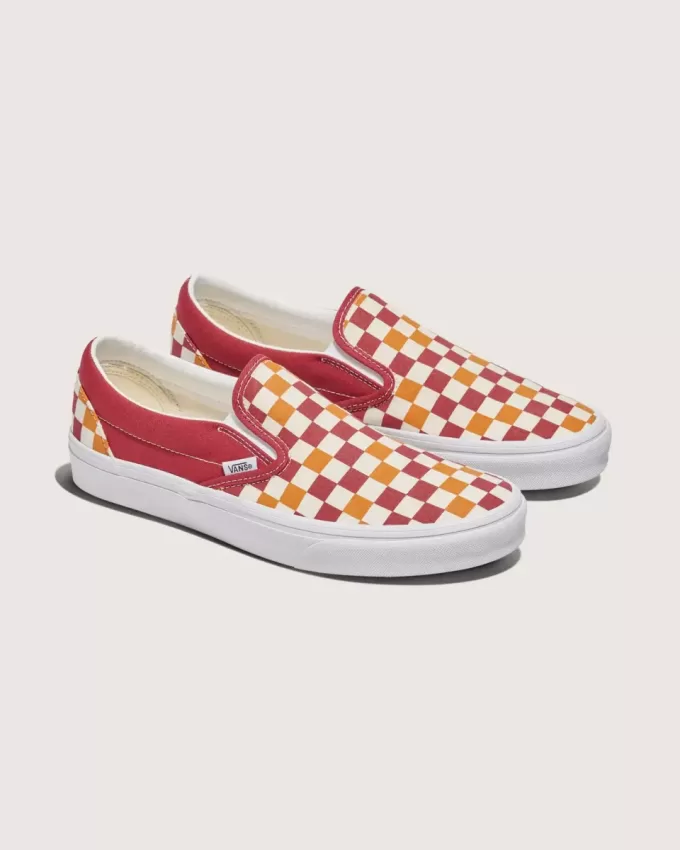 Scarpa classica slip-on a scacchi Scarpa classica slip-on a scacchi