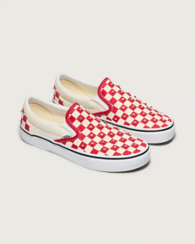 Scarpa classica slip-on a scacchi Scarpa classica slip-on a scacchi
