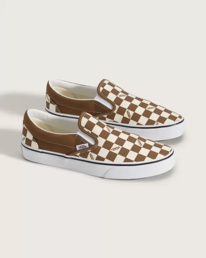 Scarpa classica slip-on a scacchi Scarpa classica slip-on a scacchi