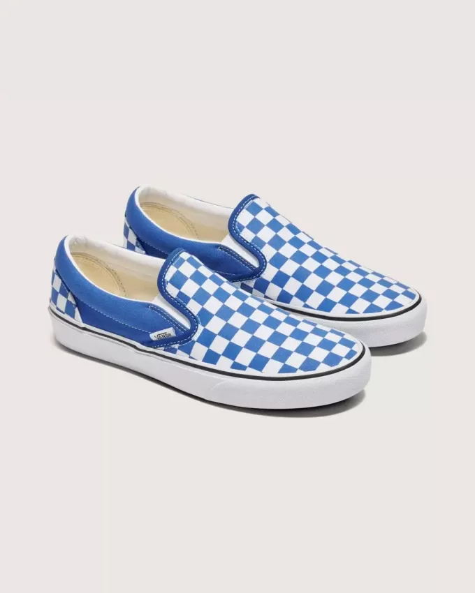 Scarpa classica slip-on a scacchi Scarpa classica slip-on a scacchi