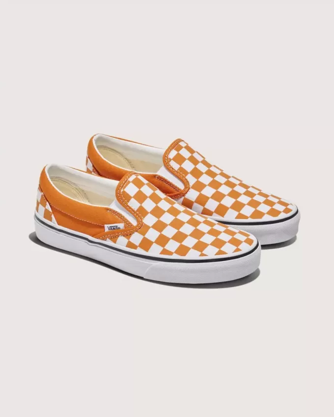 Scarpa classica slip-on a scacchi Scarpa classica slip-on a scacchi