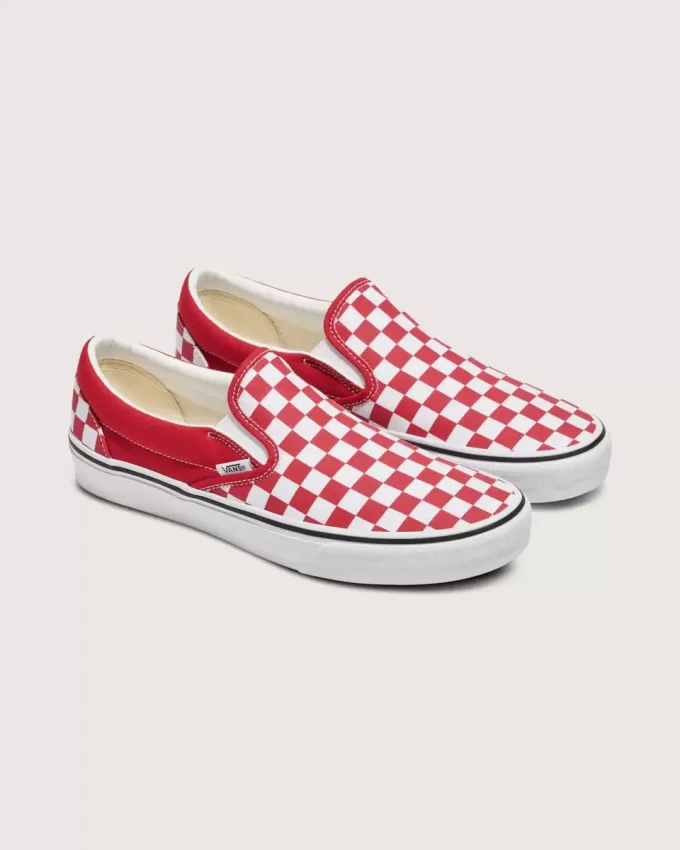 Scarpa classica slip-on a scacchi Scarpa classica slip-on a scacchi