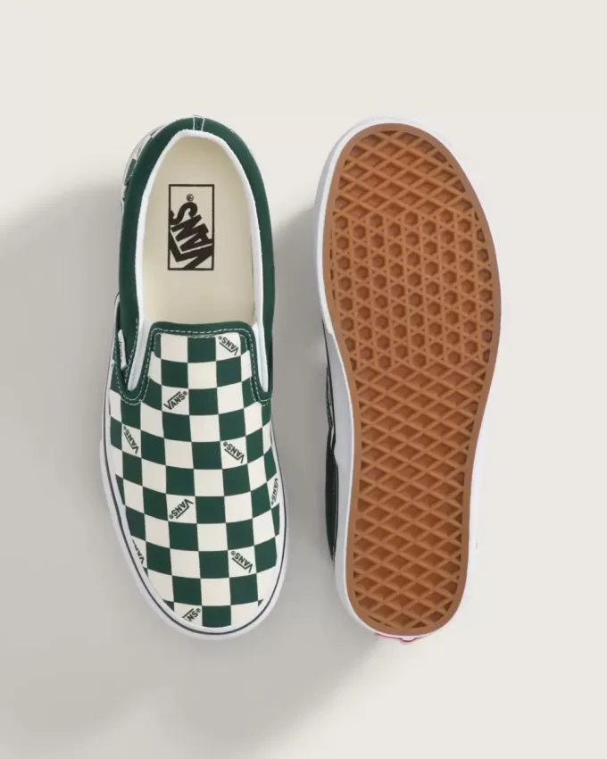 Scarpa classica slip-on a scacchi Scarpa classica slip-on a scacchi