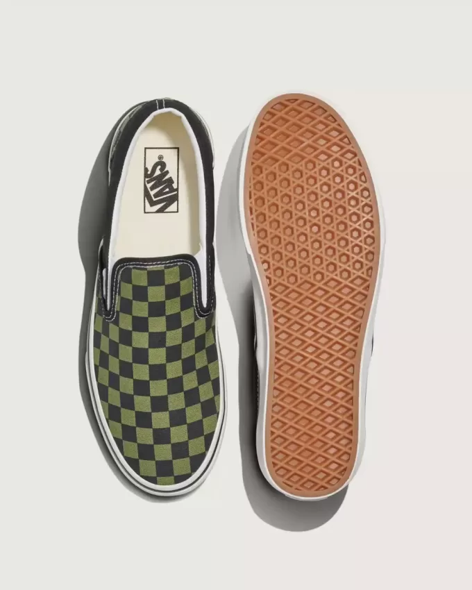 Scarpa classica slip-on a scacchi Scarpa classica slip-on a scacchi