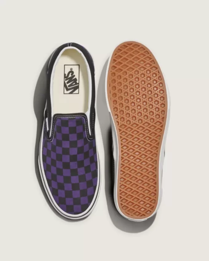 Scarpa classica slip-on a scacchi Scarpa classica slip-on a scacchi