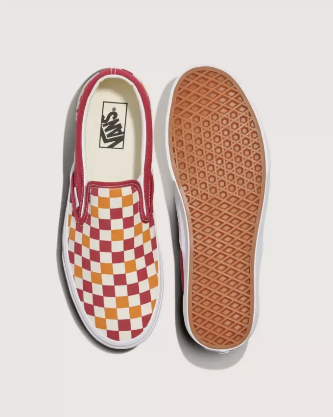 Scarpa classica slip-on a scacchi Scarpa classica slip-on a scacchi