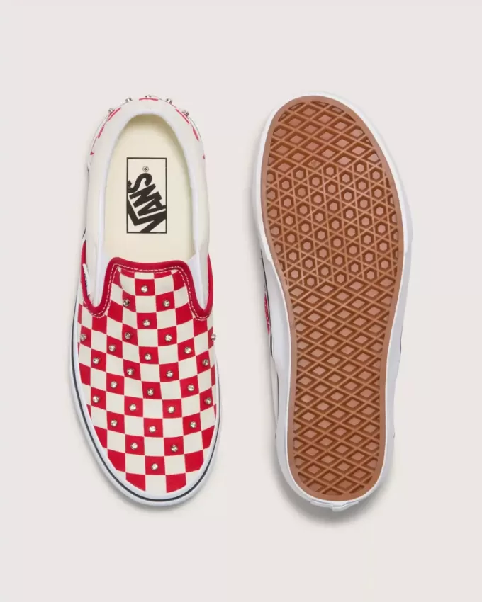 Scarpa classica slip-on a scacchi Scarpa classica slip-on a scacchi