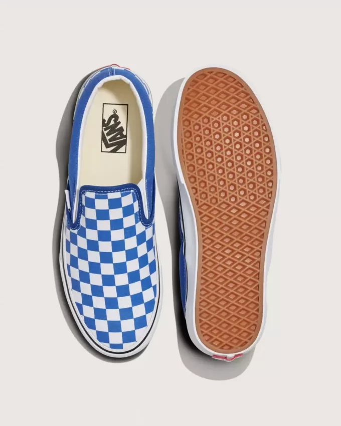 Scarpa classica slip-on a scacchi Scarpa classica slip-on a scacchi