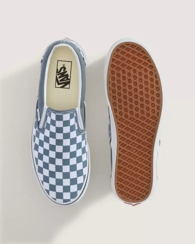 Scarpa classica slip-on a scacchi Scarpa classica slip-on a scacchi
