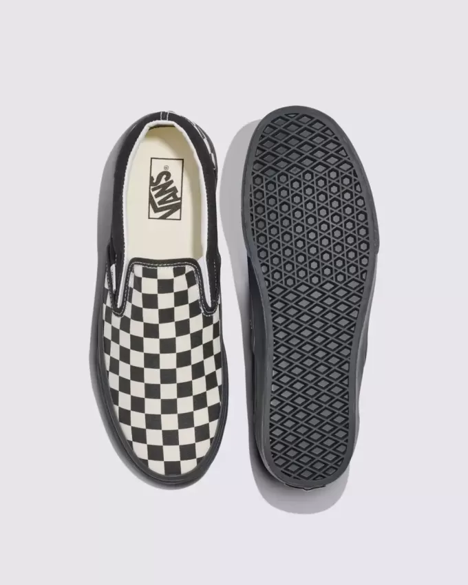 Scarpa classica slip-on a scacchi Scarpa classica slip-on a scacchi