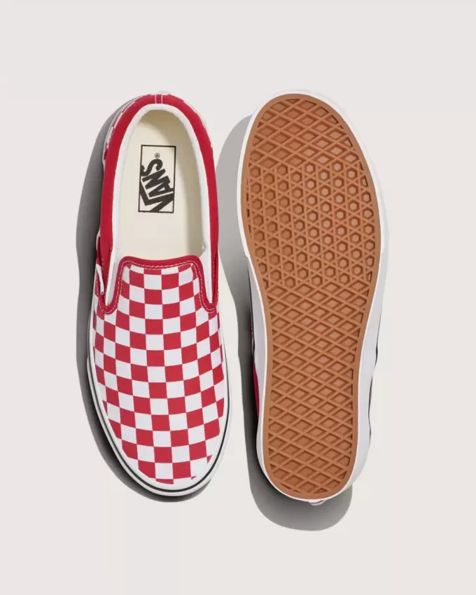 Scarpa classica slip-on a scacchi Scarpa classica slip-on a scacchi