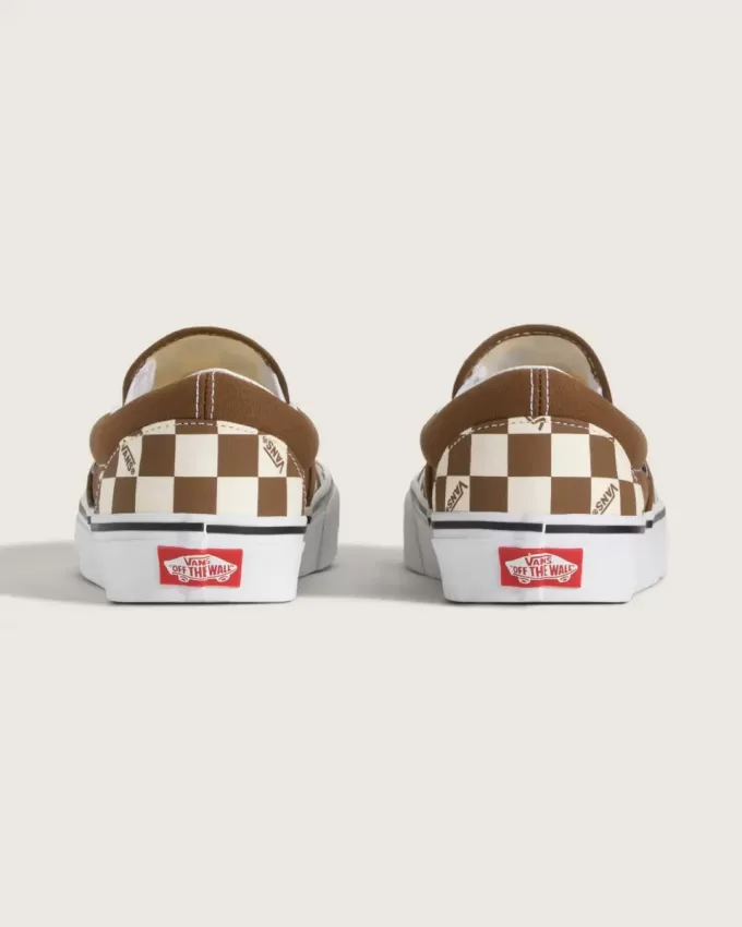 Scarpa classica slip-on a scacchi Scarpa classica slip-on a scacchi