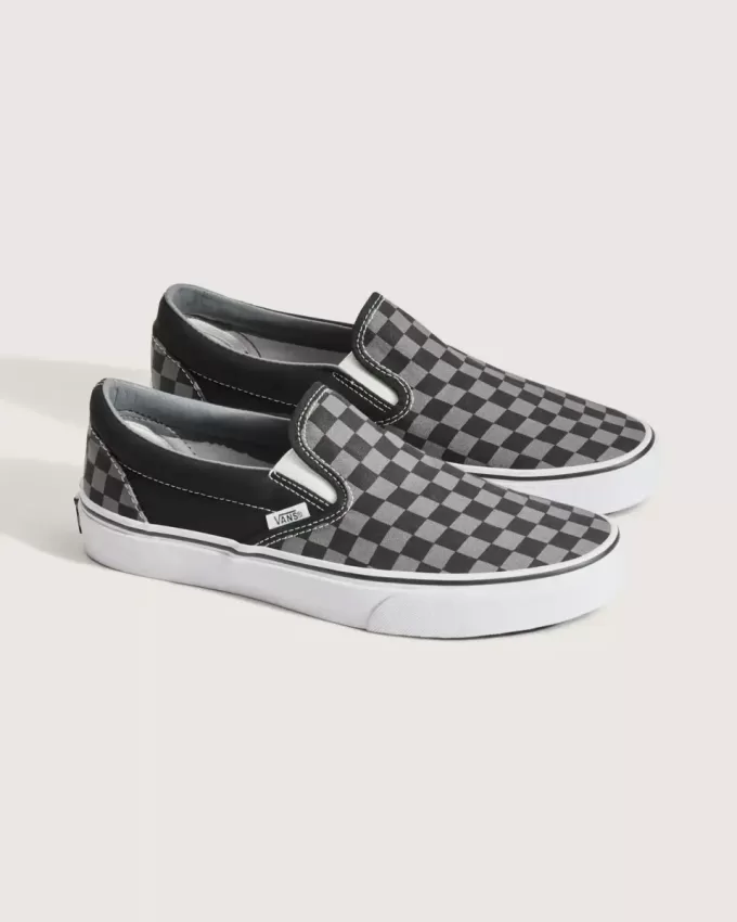 Scarpa classica slip-on a scacchi Scarpa classica slip-on a scacchi