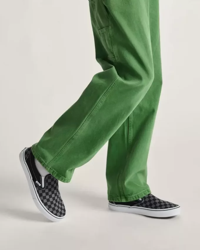 Scarpa classica slip-on a scacchi Scarpa classica slip-on a scacchi