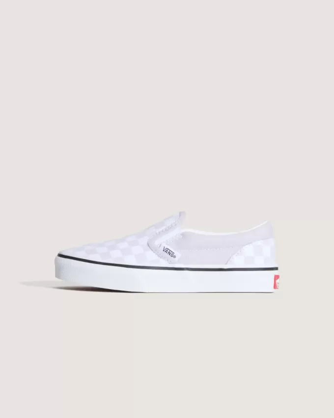 Scarpa classica slip-on a scacchi per bambini Scarpa classica slip-on a scacchi per bambini