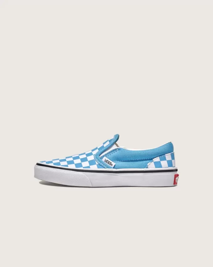 Scarpa classica slip-on a scacchi per bambini Scarpa classica slip-on a scacchi per bambini