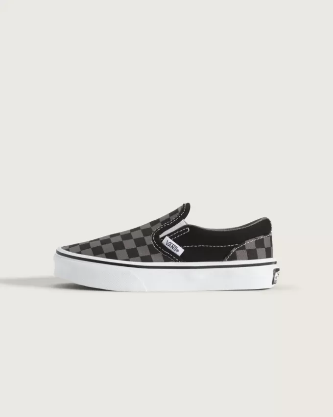 Scarpa classica slip-on a scacchi per bambini Scarpa classica slip-on a scacchi per bambini