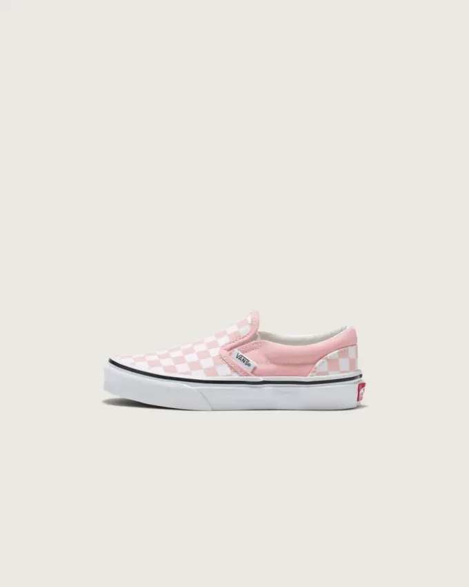 Scarpa classica slip-on a scacchi per bambini Scarpa classica slip-on a scacchi per bambini