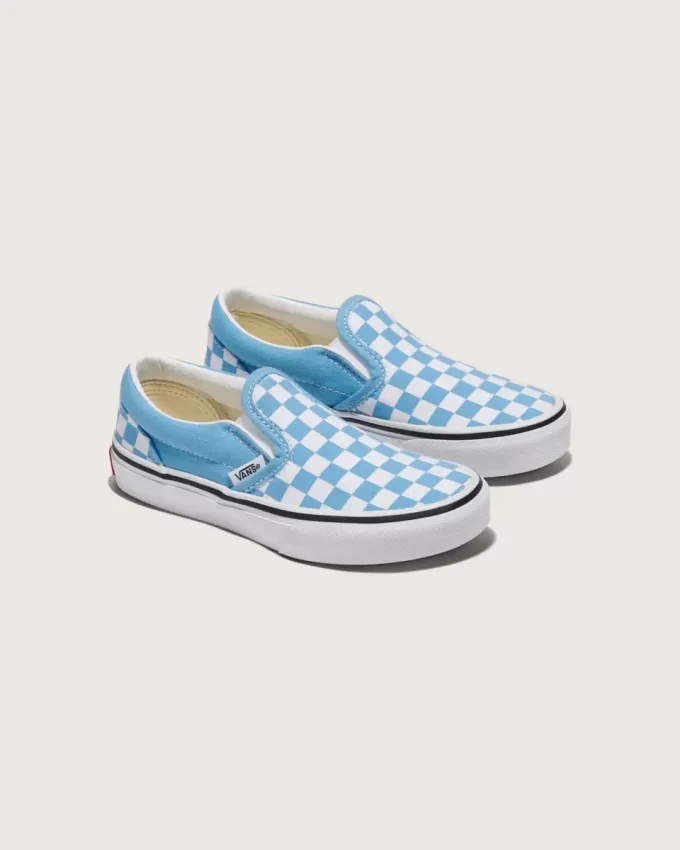 Scarpa classica slip-on a scacchi per bambini Scarpa classica slip-on a scacchi per bambini