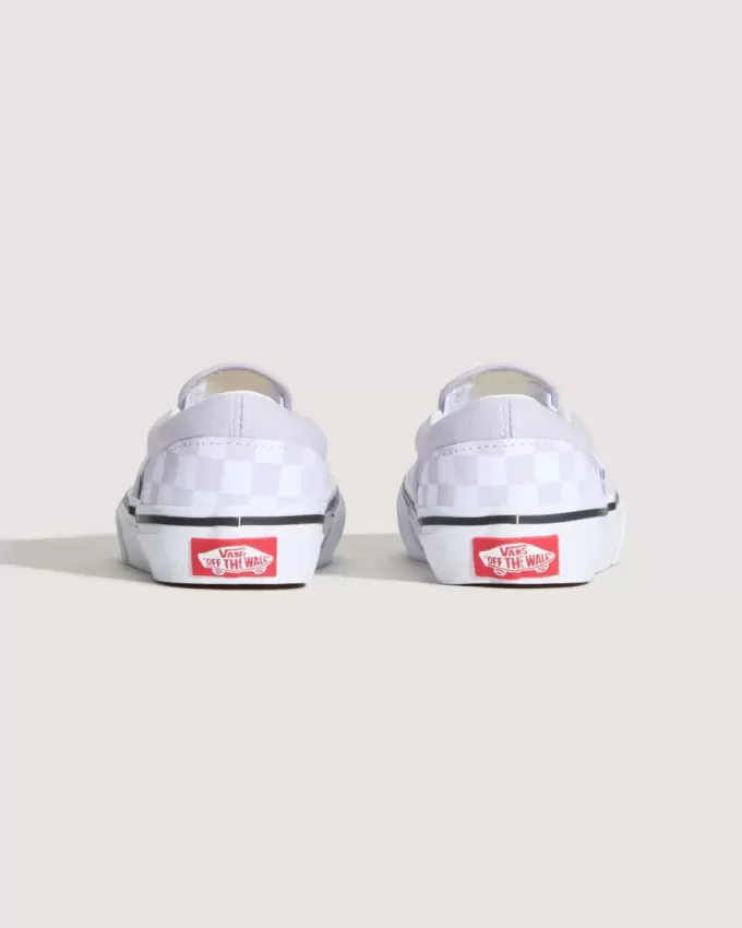 Scarpa classica slip-on a scacchi per bambini Scarpa classica slip-on a scacchi per bambini
