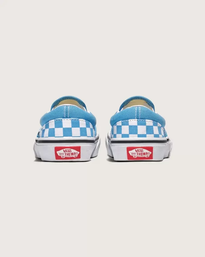 Scarpa classica slip-on a scacchi per bambini Scarpa classica slip-on a scacchi per bambini