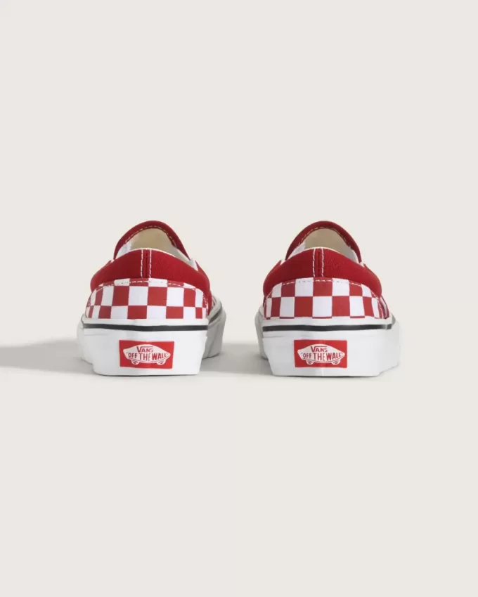 Scarpa classica slip-on a scacchi per bambini Scarpa classica slip-on a scacchi per bambini