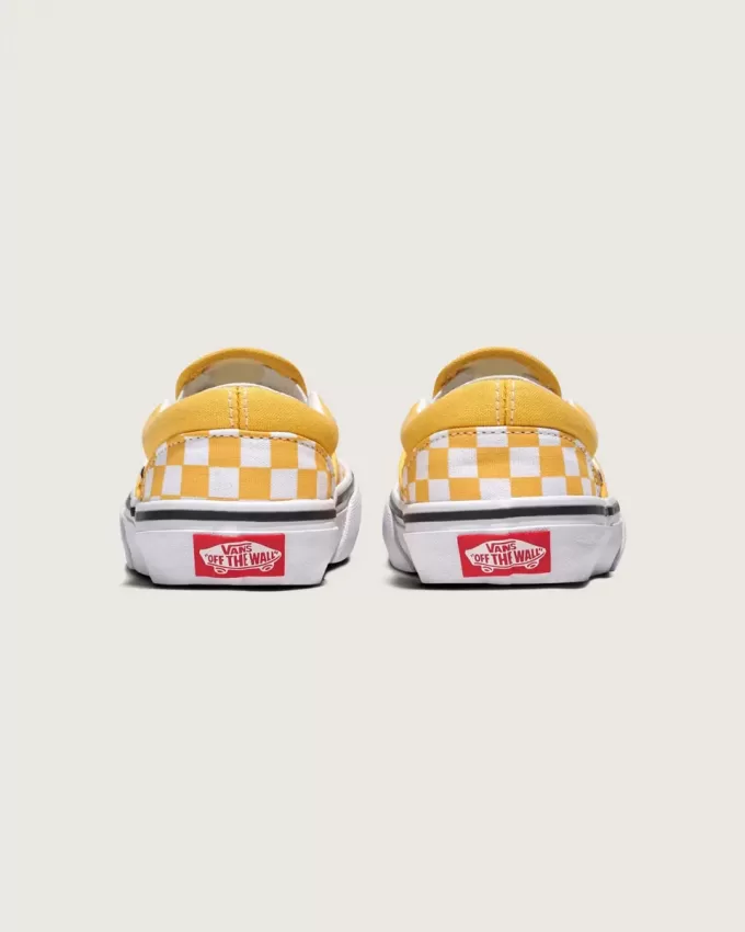 Scarpa classica slip-on a scacchi per bambini Scarpa classica slip-on a scacchi per bambini