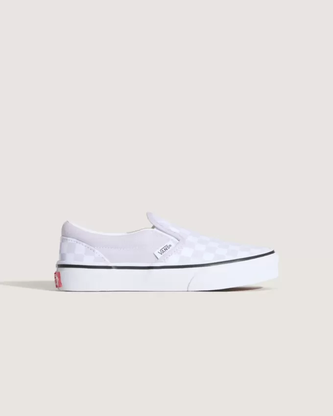 Scarpa classica slip-on a scacchi per bambini Scarpa classica slip-on a scacchi per bambini