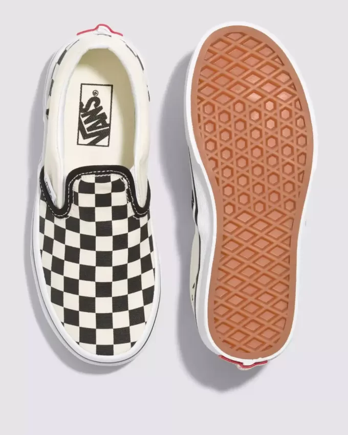 Scarpa classica slip-on a scacchi per bambini