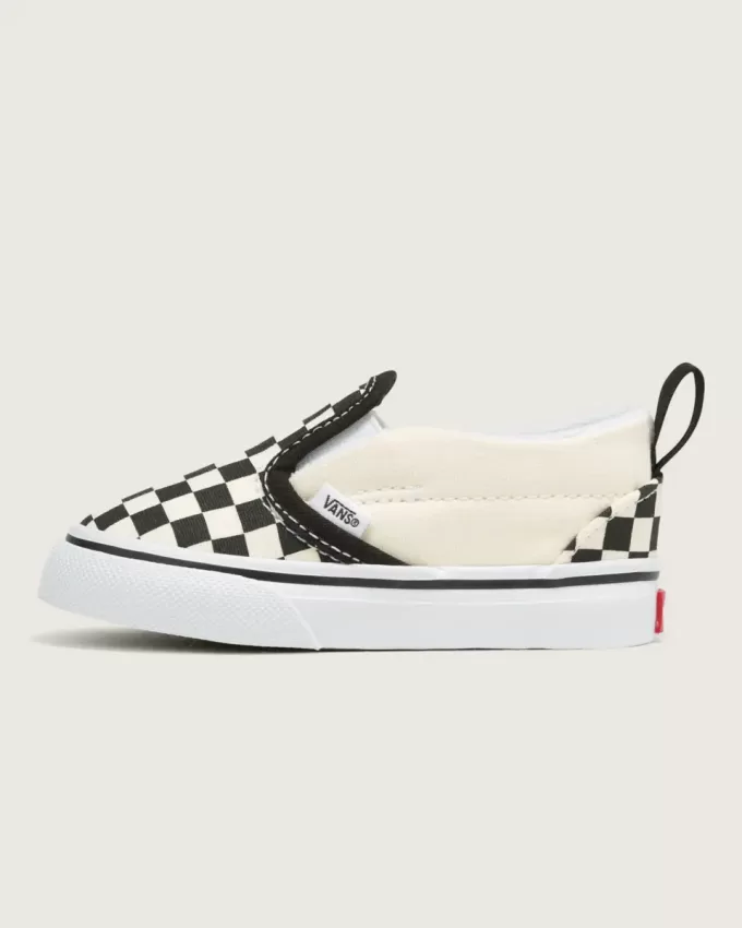Scarpa classica slip-on a scacchiera per bambini Scarpa classica slip-on a scacchiera per bambini