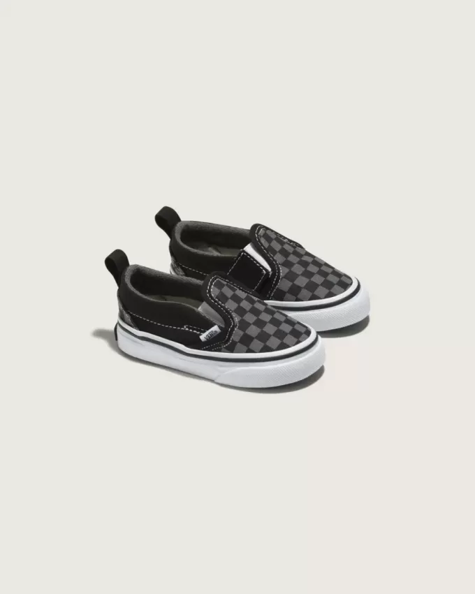 Scarpa classica slip-on a scacchiera per bambini Scarpa classica slip-on a scacchiera per bambini