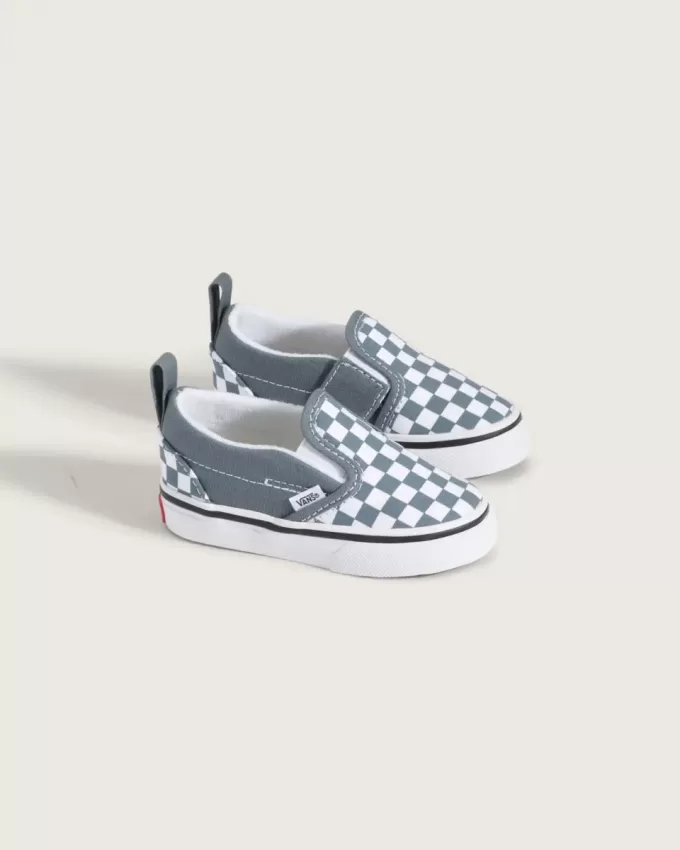 Scarpa classica slip-on a scacchiera per bambini Scarpa classica slip-on a scacchiera per bambini