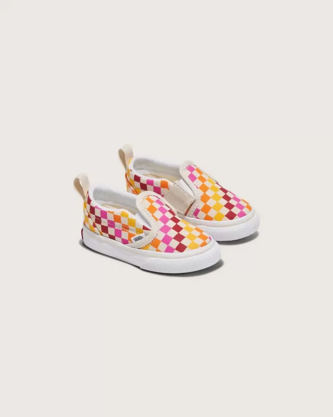 Scarpa classica slip-on a scacchiera per bambini Scarpa classica slip-on a scacchiera per bambini