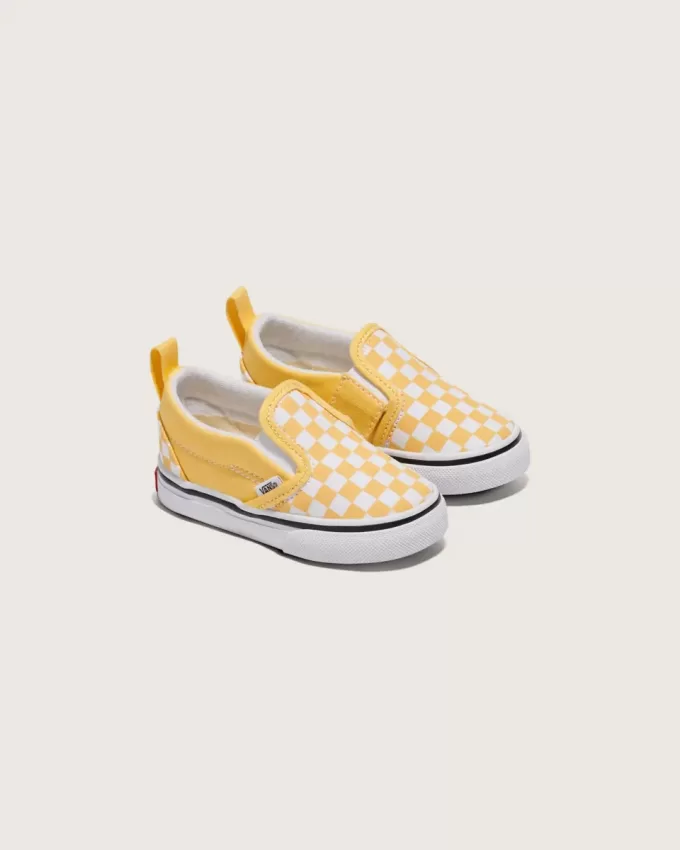 Scarpa classica slip-on a scacchiera per bambini Scarpa classica slip-on a scacchiera per bambini