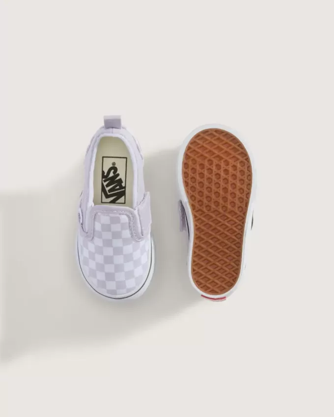 Scarpa classica slip-on a scacchiera per bambini Scarpa classica slip-on a scacchiera per bambini