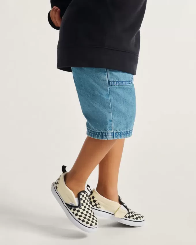 Scarpa classica slip-on a scacchiera per bambini Scarpa classica slip-on a scacchiera per bambini