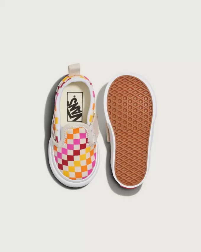 Scarpa classica slip-on a scacchiera per bambini Scarpa classica slip-on a scacchiera per bambini