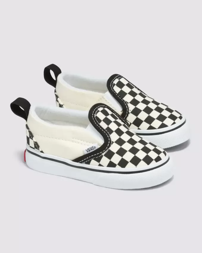 Scarpa classica slip-on a scacchiera per bambini Scarpa classica slip-on a scacchiera per bambini