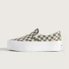 Scarpa classica slip-on con plateau e motivo a scacchi Scarpa classica slip-on con plateau e motivo a scacchi