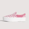 Scarpa classica slip-on con plateau e motivo a scacchi Scarpa classica slip-on con plateau e motivo a scacchi