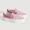 Scarpa classica slip-on con plateau e motivo a scacchi Scarpa classica slip-on con plateau e motivo a scacchi