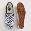Scarpa classica slip-on con plateau e motivo a scacchi Scarpa classica slip-on con plateau e motivo a scacchi