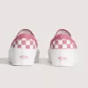 Scarpa classica slip-on con plateau e motivo a scacchi Scarpa classica slip-on con plateau e motivo a scacchi