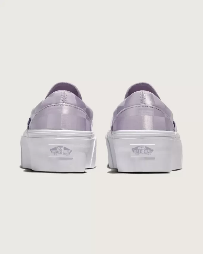 Scarpa classica Stackform a scacchiera slip-on