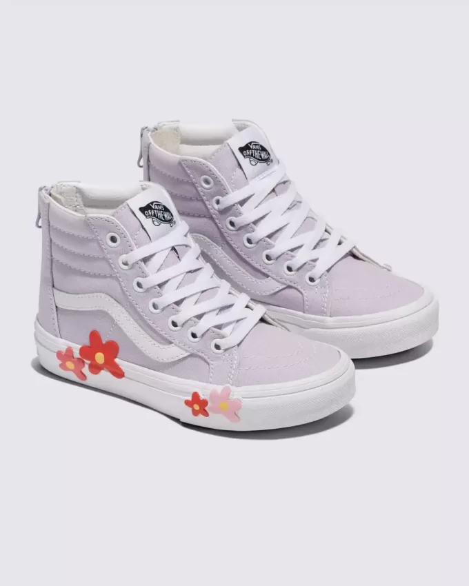 Scarpa con fiori Sk8-Hi-Zip per bambini piccoli Scarpa con fiori Sk8-Hi-Zip per bambini piccoli