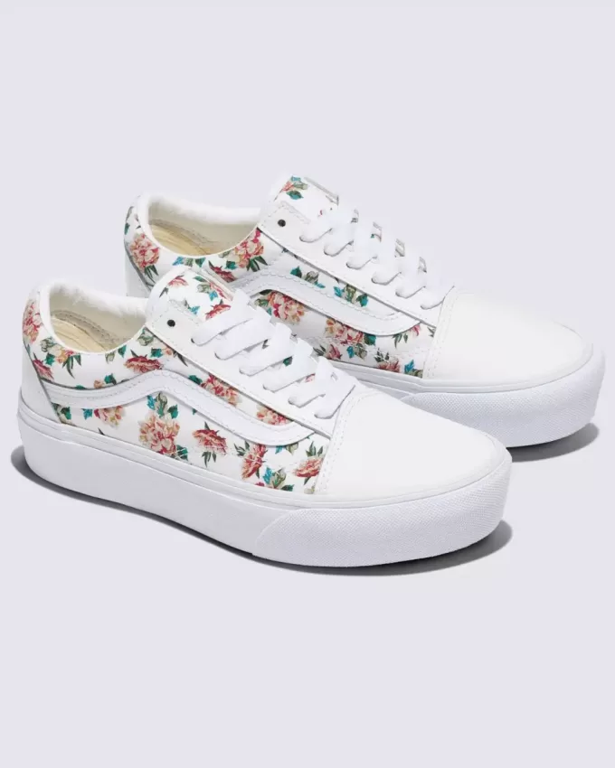 Scarpa con plateau Old Skool personalizzata Scarpa con plateau Old Skool personalizzata