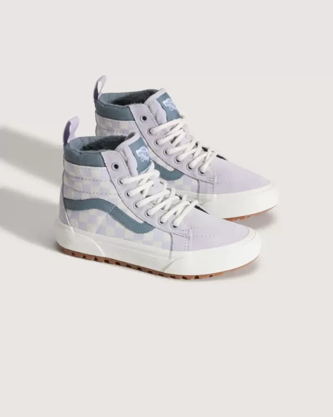 Scarpa da bambino Sk8-Hi resistente all’acqua a scacchiera