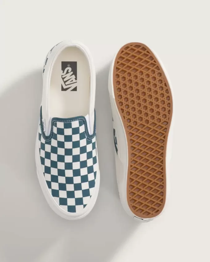 Scarpa da ginnastica classica premium slip-on a scacchi