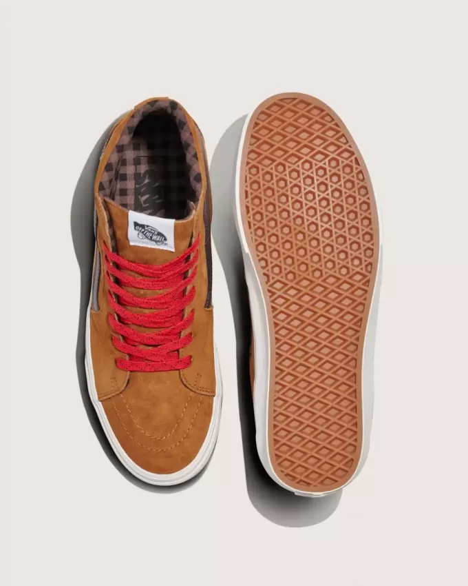 Scarpa in pelle scamosciata Sk8-Hi