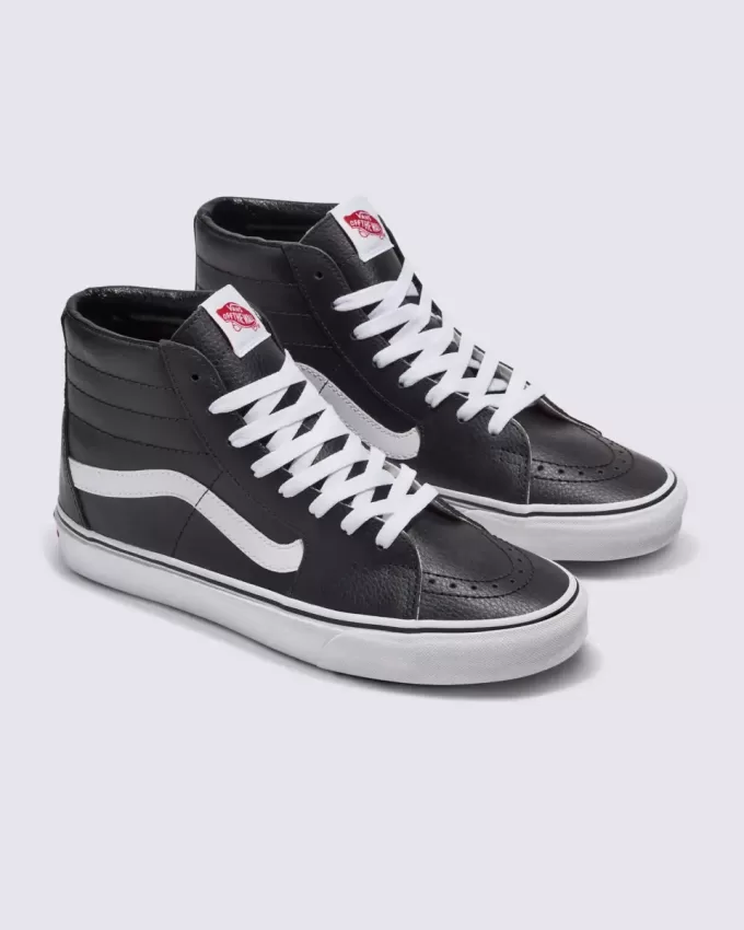 Scarpa in pelle Sk8-Hi personalizzata